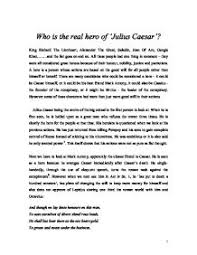 Julius Caesar   Folger Shakespeare Library Study com
