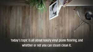 steam clean luxury vinyl plank floor