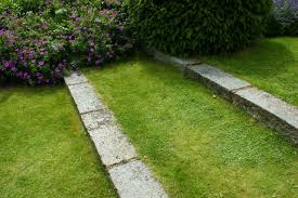 Grass Steps With Granite Kerb Risers In