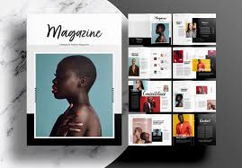 free indesign modern magazine layout