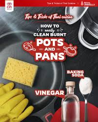how to easily clean burnt pots and pans