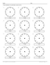 Clock Worksheet For Kids Stnicholaseriecounty Com