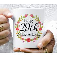29 year anniversary mug happy 29th