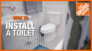 how to install a toilet the