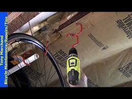 installing bike hooks for vertical