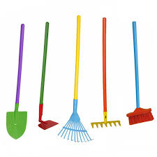 5pc Kids Rake Shovel Gardening Tool Set