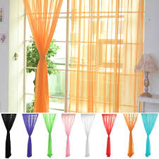 Sheer Curtains Net Voile Curtain Top