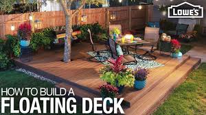 how to build a floating deck you