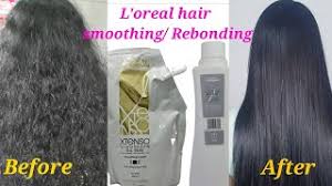 l oreal hair smoothing strighting