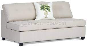 Neo Armless Queen Sofa Bed In Fabric