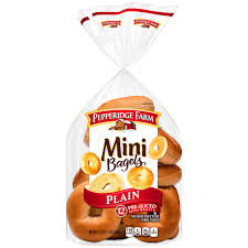 mini plain bagels pepperidge farm