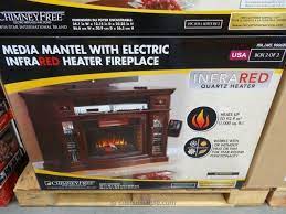 Media Mantel Infrared Fireplace