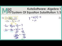 Algebra 1 Solving Systems Of Equations