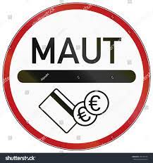 German Traffic Sign Road Charge Maut Stock Illustration 259146734 |  Shutterstock