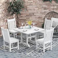 Hdpe Plastic Outdoor Dining Set