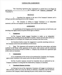 Simple Consulting Agreement Template 2018 Templates Consulting