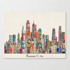 Kansas City Missouri Skyline Canvas