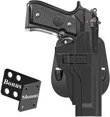 Amazon.com : Beretta 92FS Holster, OWB Paddle Holster for Beretta 92, Beretta 92FS, Beretta M9 22LR, Taurus PT92, Tactical Gun Holster, 60° Adjustable Cant & Fast Release - Right Handed : Sports & Outdoors