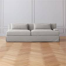 Grand Comfort White Slipcovered Sofa