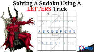 solving a sudoku using a letters trick