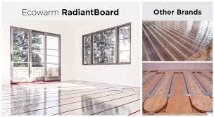 ecowarm radiantboard comparisons