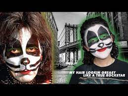 transforming into peter criss from kiss