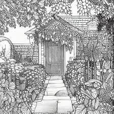 garden coloring page ilration