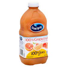 ocean spray 100 juice 100 gfruit
