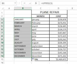 in excel to uppercase lowercase