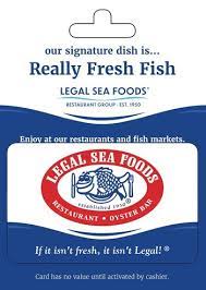 legal sea foods 100 usd gift card