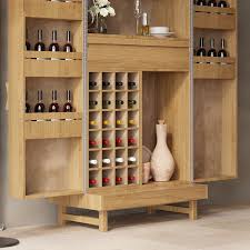 Bar Cabinet Pine Wood Wine Cabinet
