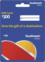 southwest 100 gift card southwest