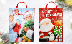 Get it as soon as tue, aug 3. 2x Jumbo Gift Bag Christmas Xmas Presents Extra Large Novelty Santa Red Set Amazon Co Uk Stationery Office Supplies