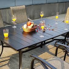 Metal Outdoor Dining Set With Bench