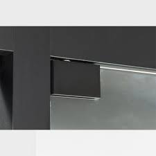 Glass Hinge Black Sugatsune