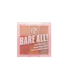 w7 makeup bare all uncovered pressed pigment palette 8 1g