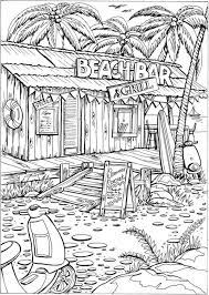 Hundreds of free spring coloring pages that will keep children busy for hours. 6 Summer Scene Coloring Pages Detailed Coloring Pages Summer Coloring Pages Beach Coloring Pages