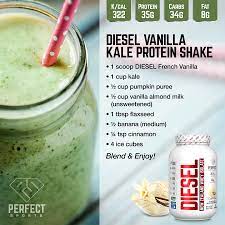 vanilla kale sel protein shake