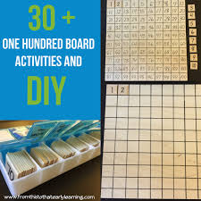 40 One Hundred Board Activities Diy Montessori 100 Board