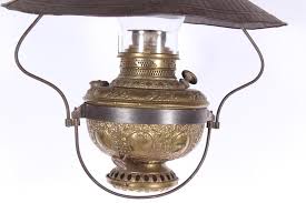 To raise the pulley chain back up Lot Antique Brass Hanging Oil Lamp New Rochester