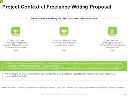 project context of freelance writing