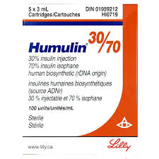 70 cartridge human insulin pharmaserve