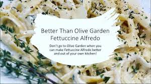 olive garden fettuccine alfredo