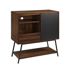 Looking for a record player stand ✅ cabinet, console, or turntable furniture? Walker Edison Mid Century Modern Record Player Cabinet Dark Walnut Bbf30bonsbdw Best Buy