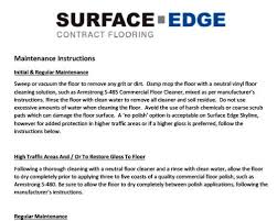 care maintenance surface edge