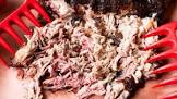 barbecued pork shoulder for 50   pulled pork