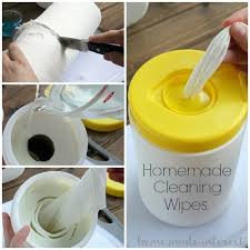 three homemade cleaning wipes recipes
