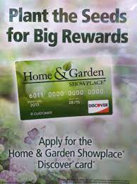 Home Garden Showplace Discover Card