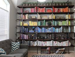 DIY Pipe Shelves Industrial Bookshelf Gray House Studio
