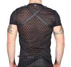 Andrew Christian T Shirt Hard Harness Tee 10258 Black